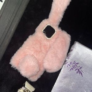 iPhone 12 Pro Max fluffy bunny case